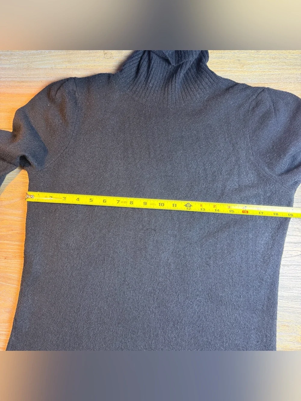 J. Crew Black Turtleneck Wool Blend Sweater